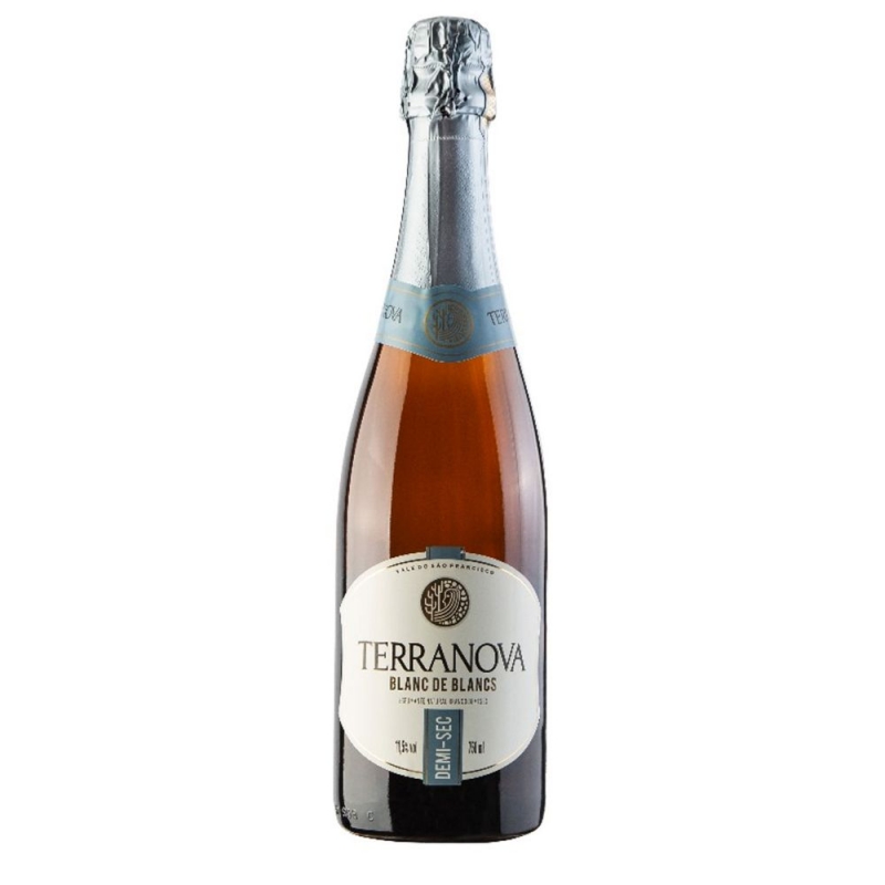 ESPUMANTE TERRANOVA MOSCATEL BRANCO DEMI-SECO 750 ML