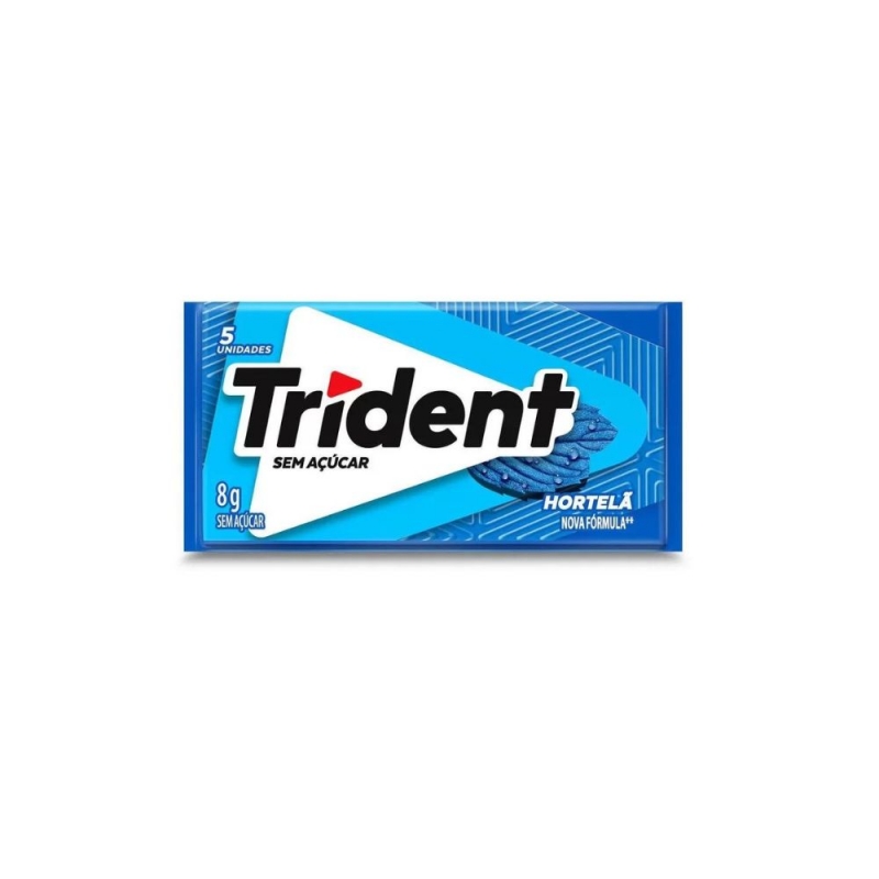 CHICLETE TRIDENT HORTELÃ 8G