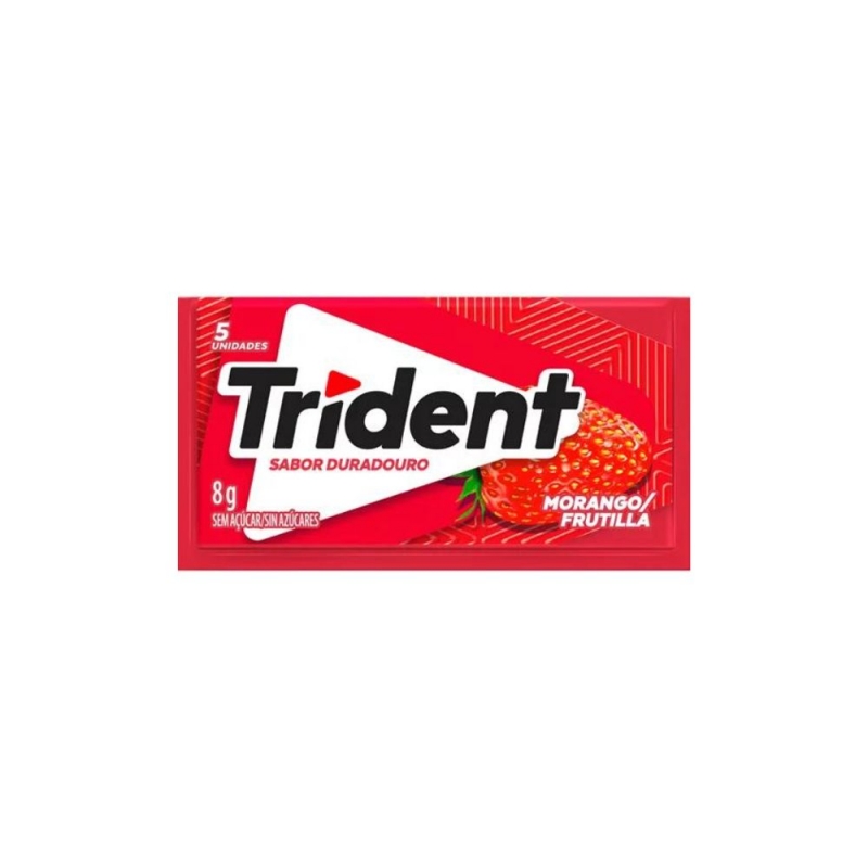 CHICLETE TRIDENT MORANGO 8G