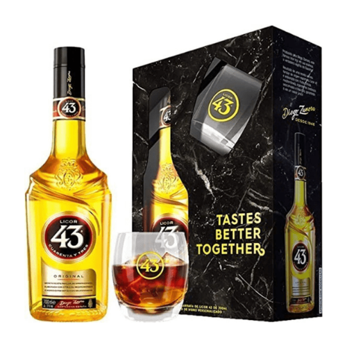 KIT LICOR 43 700ML + 1 COPO DE VIDRO PERSONALIZADO