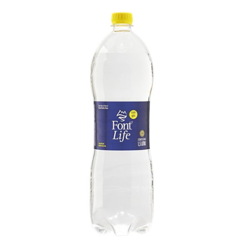 AGUA  FONT LIFE C/ GAS 1,5 L