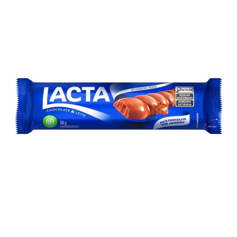 CHOCOLATE LACTA AO LEITE 34G