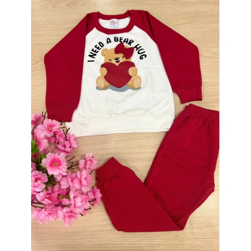 CONJUNTO BLUSA E CALÇA MOLETOM