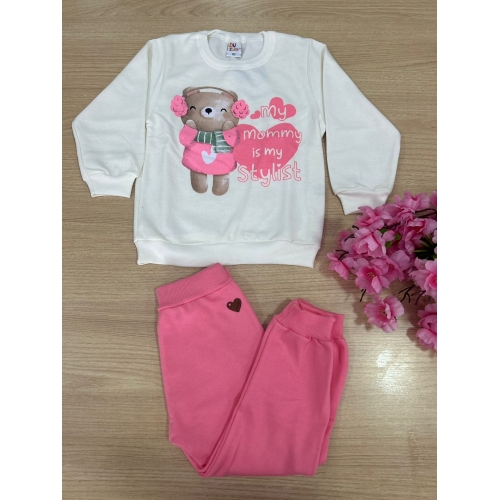 CONJUNTO BLUSA E CALÇA MOLETOM