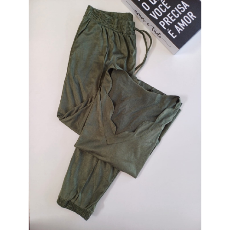 CONJUNTO SUEDE VERDE TAM M