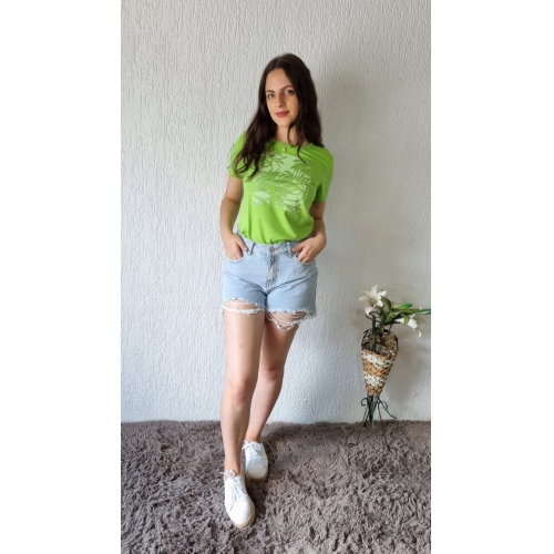 SHORTS JEANS BARRA DESFIADA