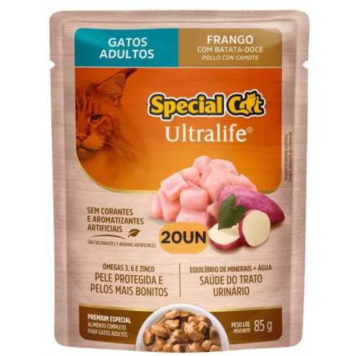 SACHE SPECIAL CAT ADULTOS FRANGO COM BATATA-DOCE 85G