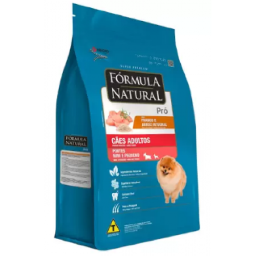 RAÇÃO FÓRMULA NATURAL PRÓ FRANGO E ARROZ INTEGRAL CÃES ADULTO PORTE MINI 15KG