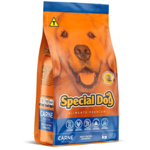 RAÇÃO SPECIAL DOG PREMIUM SABOR CARNE 15 KG ADULTO