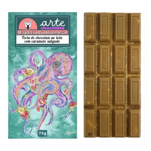 Arte Chocolate - Torta de Choc ao Leite c/ Caramelo Salgado 75G