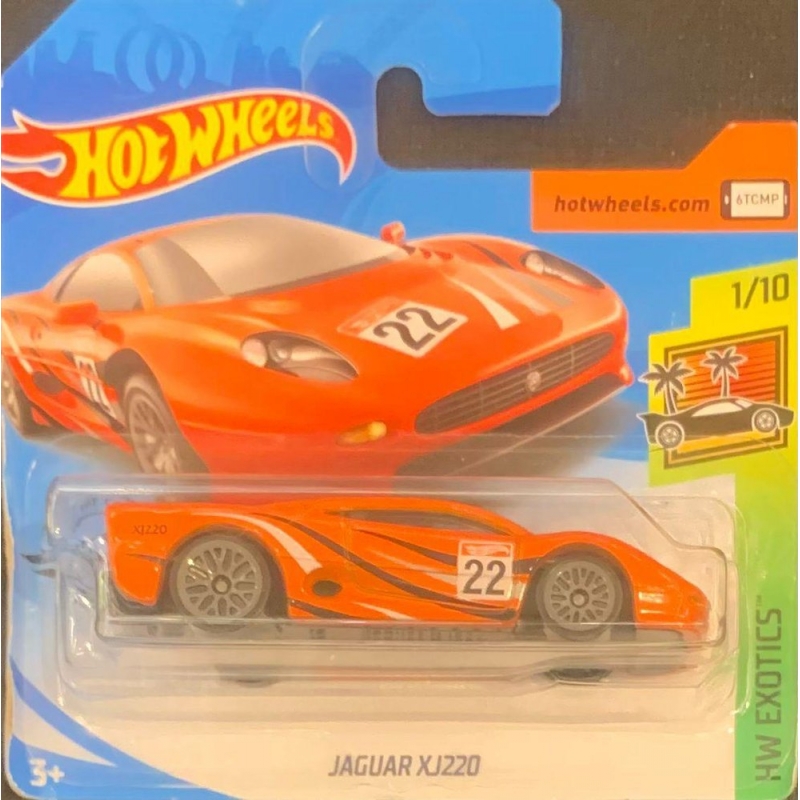 HOT WHEELS - JAGUAR XJ220 LARANJA DE 2018 1/10 COM BLISTER PEQUENO