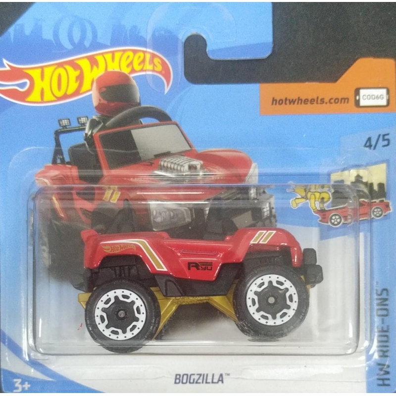 HOT WHEELS BOGZILLA 4/5 2017 VERMELHO EMBALAGEM PEQUENA