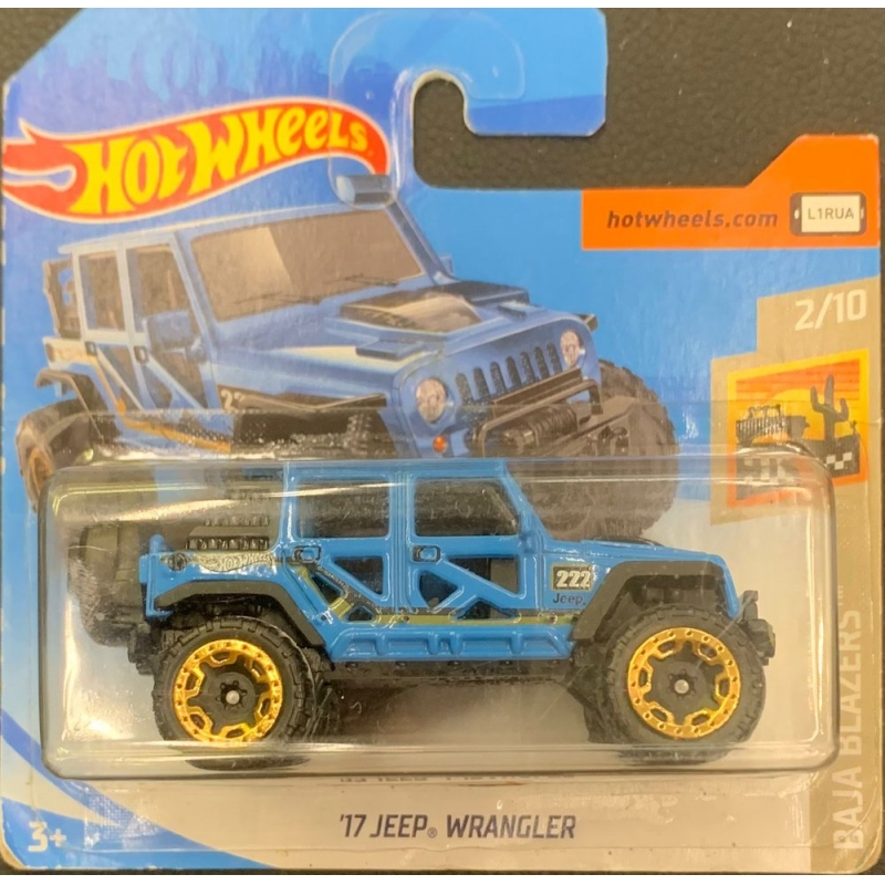 HOT WHEELS - ´17 JEEP WRANGLER AZUL DE 2018 2/10 COM BLISTER PEQUENO