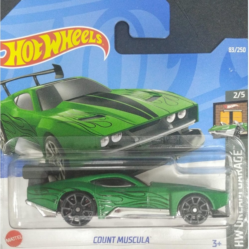 HOT WHEELS COUNT MUSCULA 2/5 VERDE 2021 EMBALAGEM PEQUENA