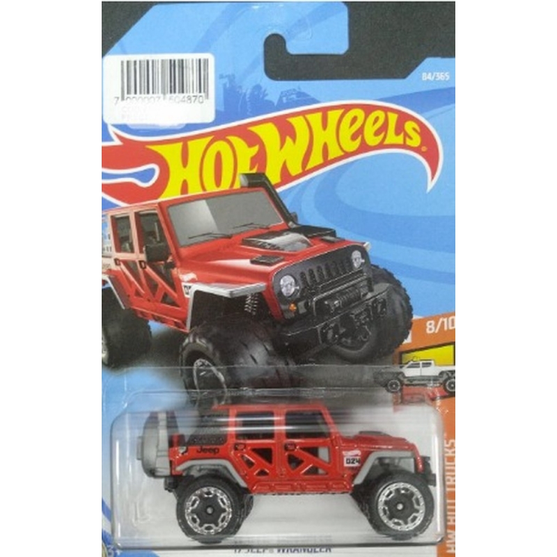 HOT WHEELS 17 JEEP WRANGLER 8/10 2017 VERMELHO EMBALAGEM NORMAL