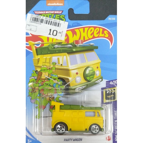 HOT WHEELS PARTY WAGON TARTARUGAS NINJAS