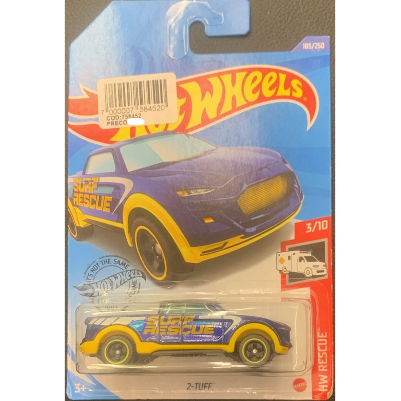 HOT WHEELS 2-TUFF 3/10 2018 AZUL COM EMBALAGEM NORMAL