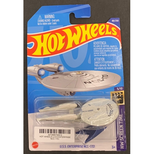 HOT WHEELS U.S.S.ENTERPRISE NCC-1701 BASE AZUL