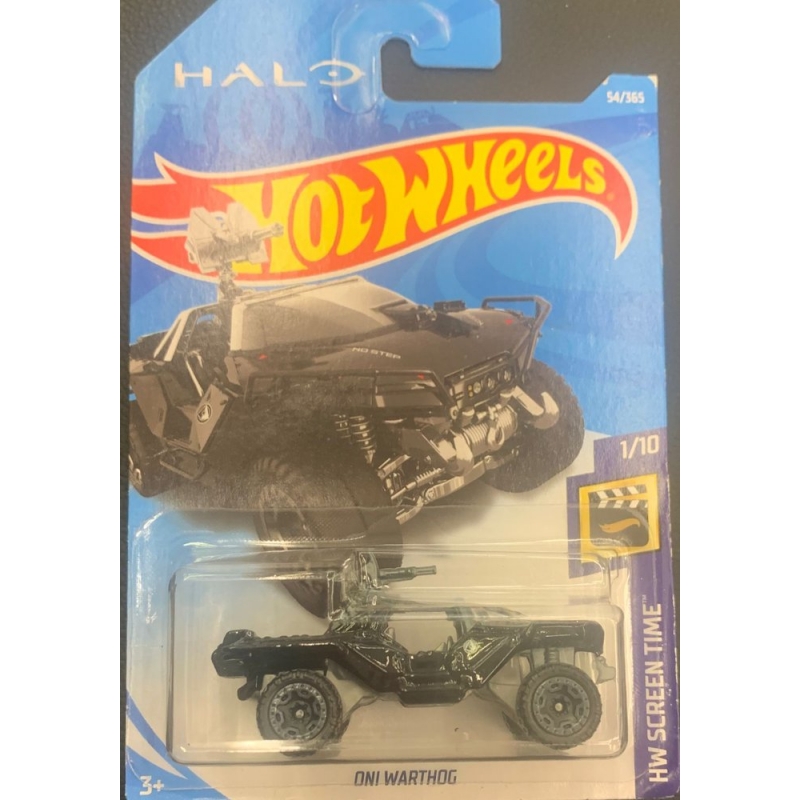 HOT WHEELS - HALO ONI WARTHOG PRETO DE 2017 1/10 COMBLISTER NORMAL