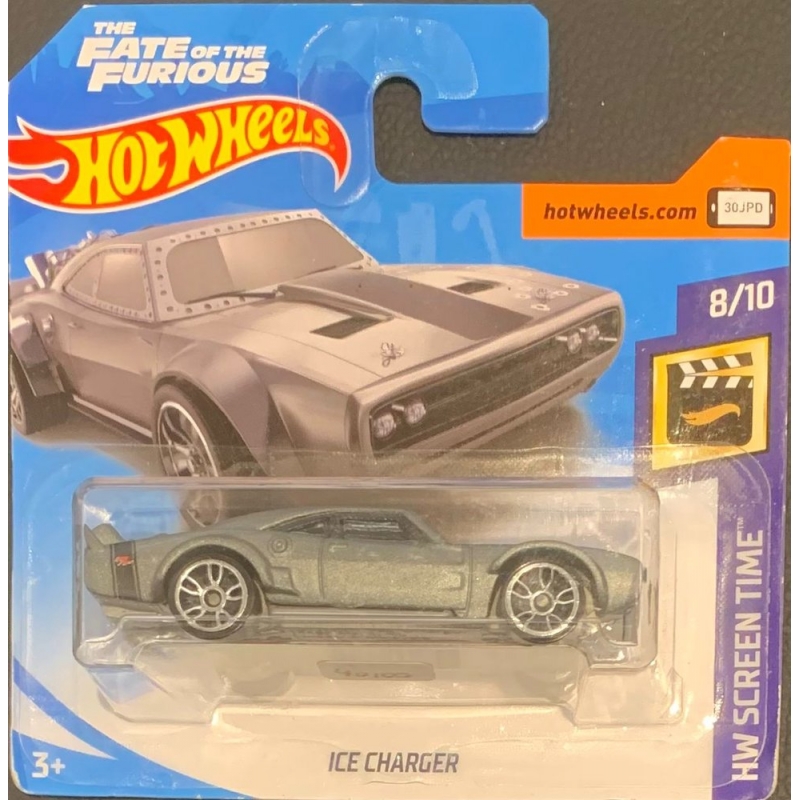 HOT WHEELS - ICE CHARGER CINZA DE 2017 8/10 COM BISTER PEQUENO