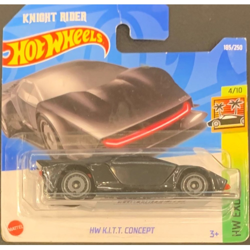 HOT WHEELS - NIGHT RIDER HW K.I.T.T CONCEPT PRETO DE 2021 4/10 BLISTER PEQUENO