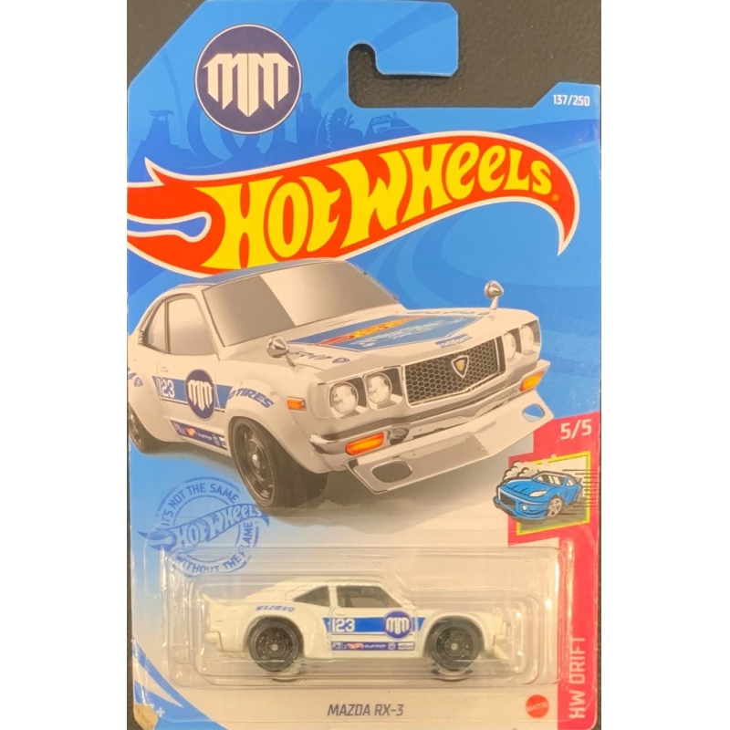 HOT WHEELS - MAZDA RX-3 BRANCO DE 2020 5/5 COM BLISTER NORMAL