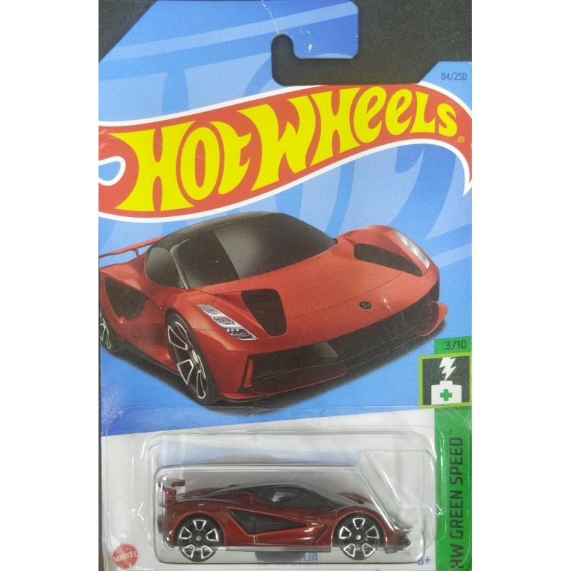 HOT WHEELS LOTUS EVIJA 3/10 2021 VERMELHO EMBALAGEM PEQUENA