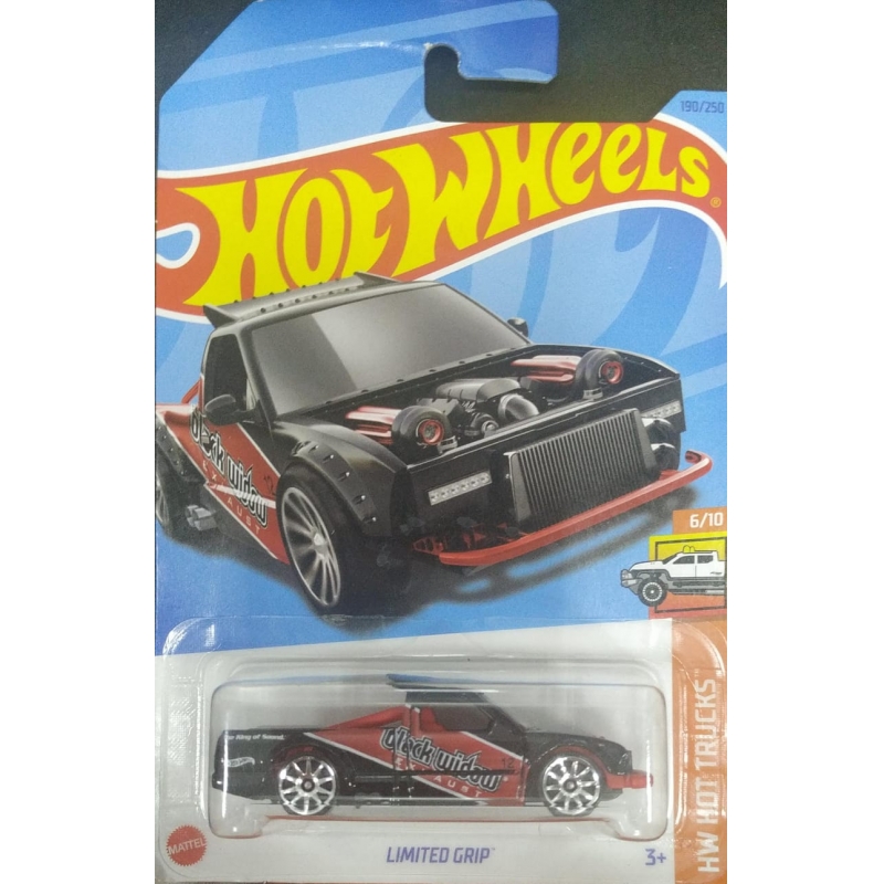 HOT WHEELS LIMITED GRIP 6/10 2021 PRETO COM EMBALAGEM NORMAL