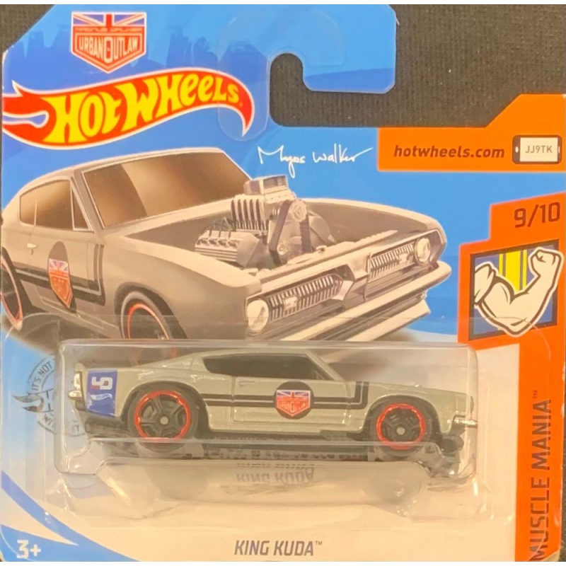 HOT WHEELS - KING KUDA CINZA DE 2018 9/10 COM BLISTER PEQUENO