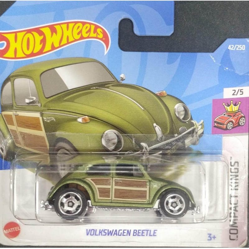 HOT WHELS VOLKSWAGEN BEETLE VERDE 2/5 2021 EMBALAGEM PEQUENA