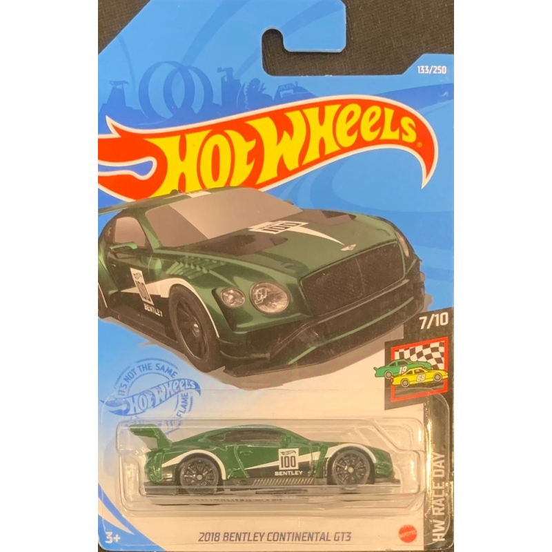 HOT WHEELS - 2018 BENTELEY CONTINENTAL GT3 VERDE DE 2020 7/10 COM BLISTER NORMAL