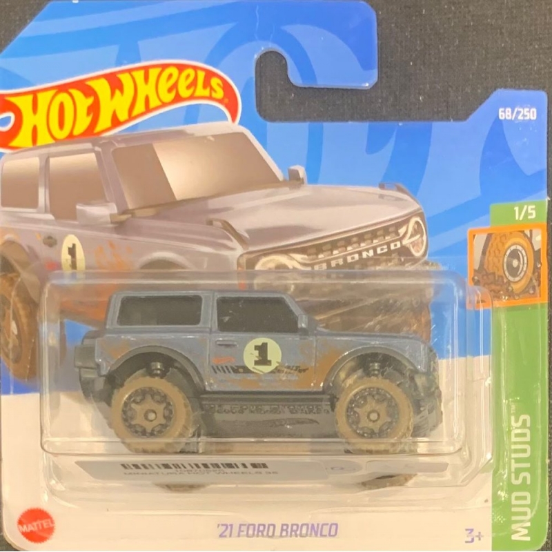 HOT WHEELS - ´21 FORD BRONCO AZUL DE DE 2021 1/5 COM BLISTER PEQUENO