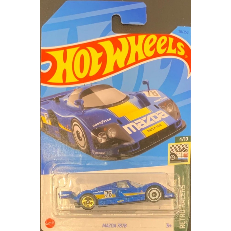 HOT WHEELS - MAZDA 787B AZUL DE 2021 4/10 COM BLISTER NORMAL