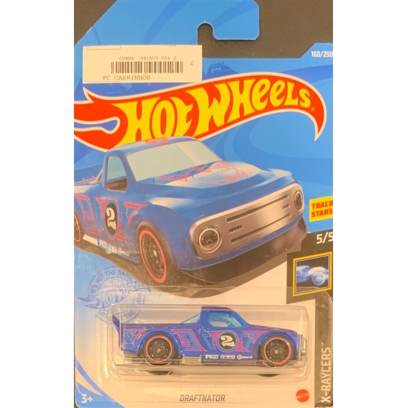 HOT WHEELS - DRAFTNATOR ASZUL DE 2020 5/5 COM BLISTER NORMAL