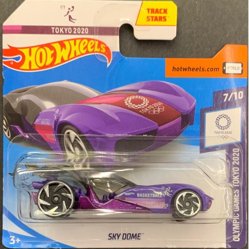 HOT WHEELS - TOKYO 2020 SKY DOME ROXO DE 2018 7/10 COM BLISTER PEQUENO