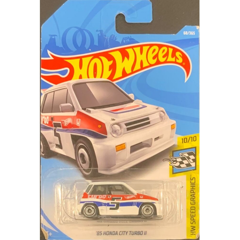 HOT WHEELS - ´85 HONDA CITY TURBO II BRANCO DE 2017 10/10 COM BLISTER NORMAL