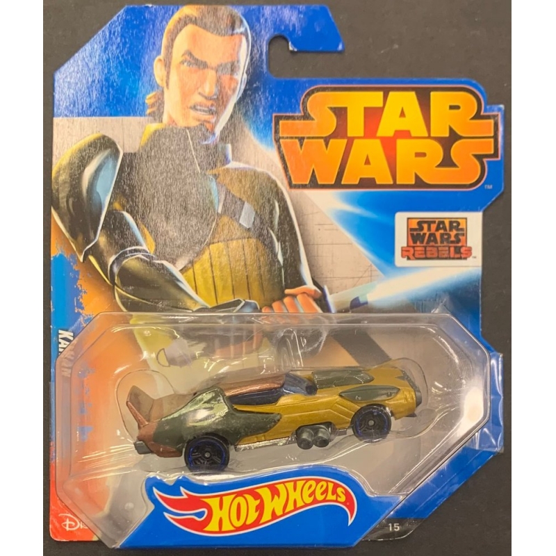 HOT WHEELS - STAR WARS REBELS KANAN DE 2014 COM BLISTER TEMATICO