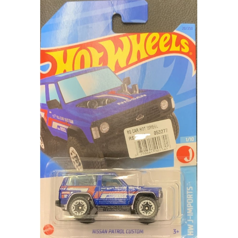 HOT WHEELS NISSAN PATROL CUSTOM 1/10 2021 AZUL COM EMBALAGEM NORMAL