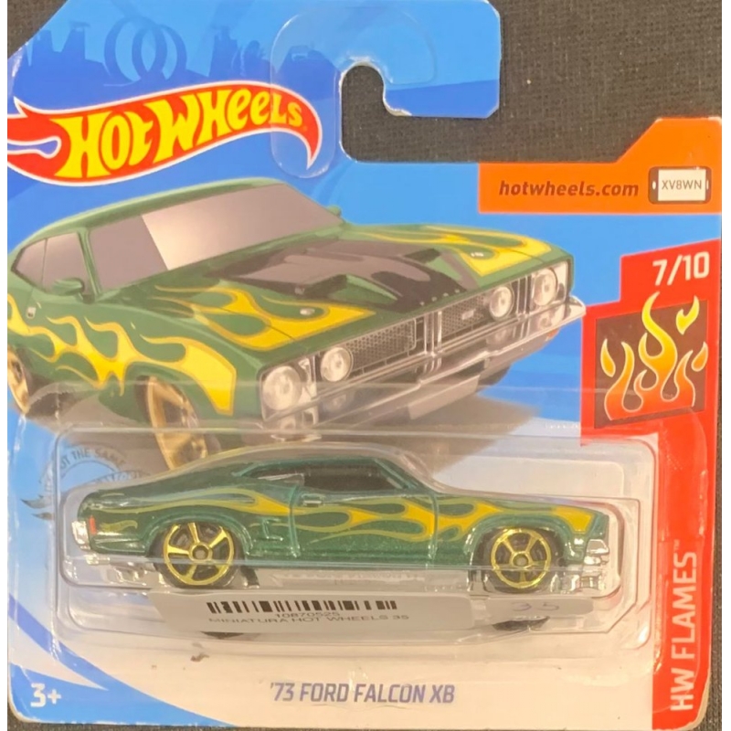 HOT WHEELS - ´73 FORD FALCON XB VERDE DE 2018 7/10 COM BLISTER PEQUENO