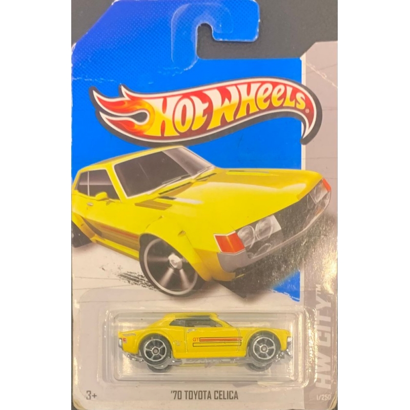 HOT WHEELS - ´70 TOYOTA CELICA AMARELO DE 2012 COM BLISTER NORMAL