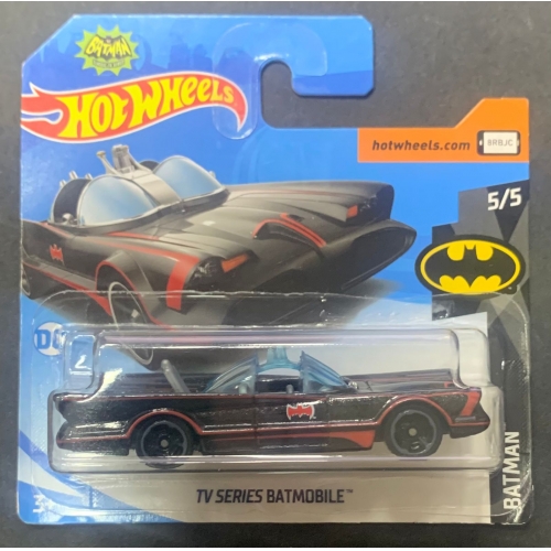 HOT WHEELS - BATMAN TV SERIES BATMOBILE PRETO COM UMA LISTRA PRETA DE 2017 5/5