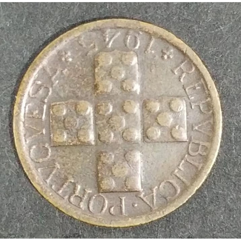 PORTUGAL-MOEDA DE X CENTAVOS DE 1945 MBC