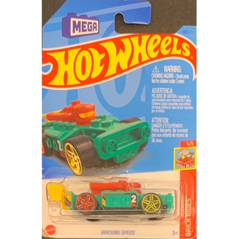 HOT WHEELS - BRICKING SPEED VERDE DE 2021 5/5 COM BLISTER NORMAL