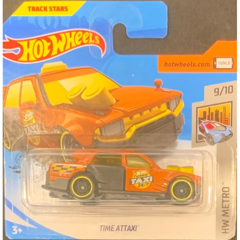 HOT WHEELS - TIME ATTAXI MARROM DE 2018 9/10 COM BLISTER PEQUENO