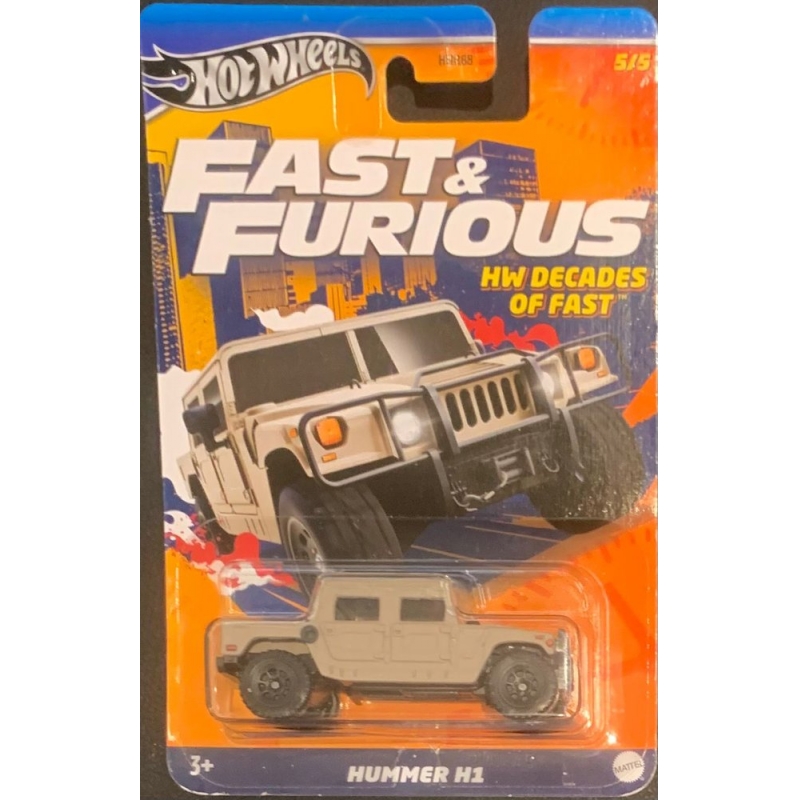 HOT WHEELS - HUMMER H1 BEJE DE 2023 5/5 COM BLISTER TEMATICO