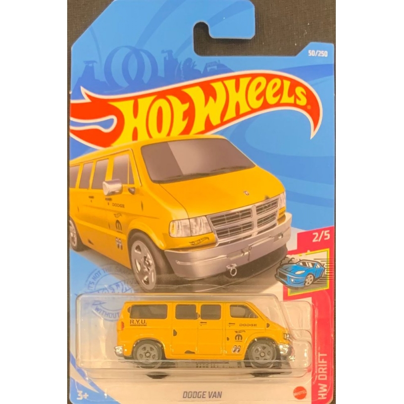 HOT WHEELS - DODGE VAN AMARELA DE 2020 2/5 COM BLISTER NORMAL