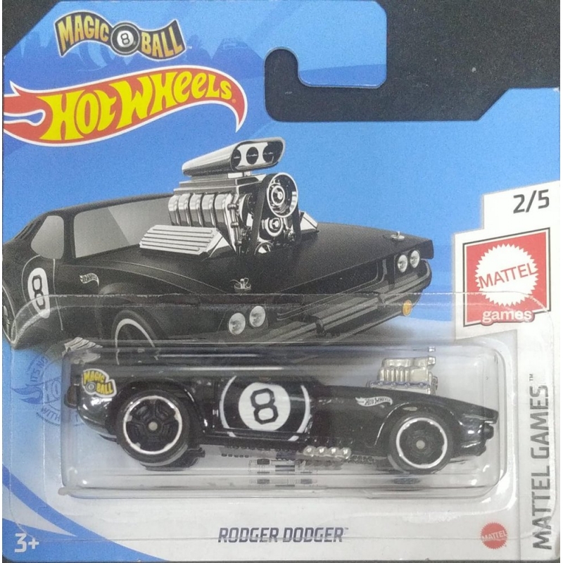 HIT WHEELS RODGER DODGER DE 2018 PRETO 2/5 COM BLISTER PEQUENO