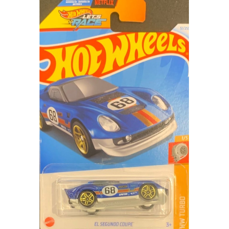 HOT WHEELS - EL SEGUNDO COUPE AZUL DE 2021 1/5 COM BLISTER NORMAL