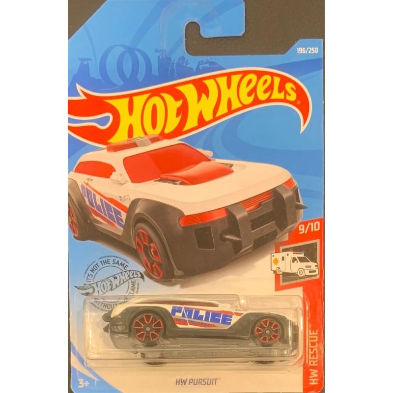 HOT WHEELS - HW PURSUIT BRANCO DE 2018 9/10 COM BLISTER NORMAL