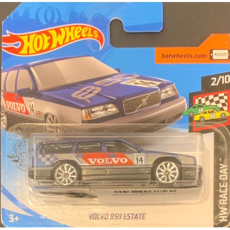 HOT WHEELS - VOLVO 850 STATE AZUL DE 2018 2/10 COM BLISTER PEQUENO